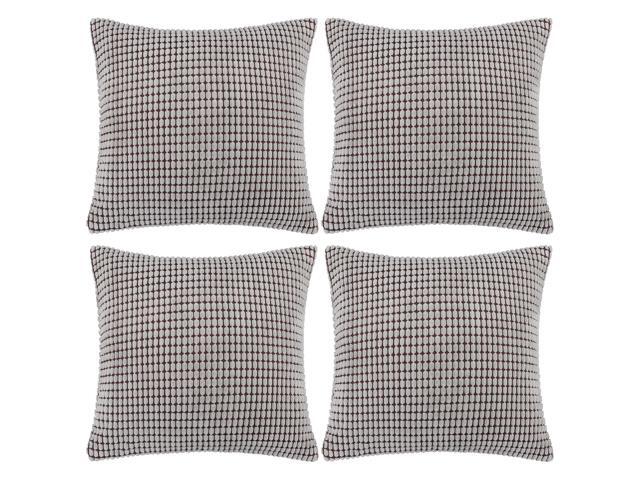 Pack Of 4 Decorative Christmas Throw Pillow Covers Set Soft Velvet