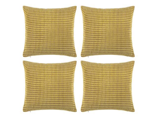 Pack Of 4 Decorative Christmas Throw Pillow Covers Set Soft Velvet