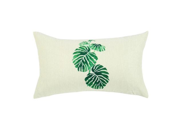 green leaf cushion covers