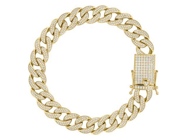 cubic zirconia cuban link bracelet