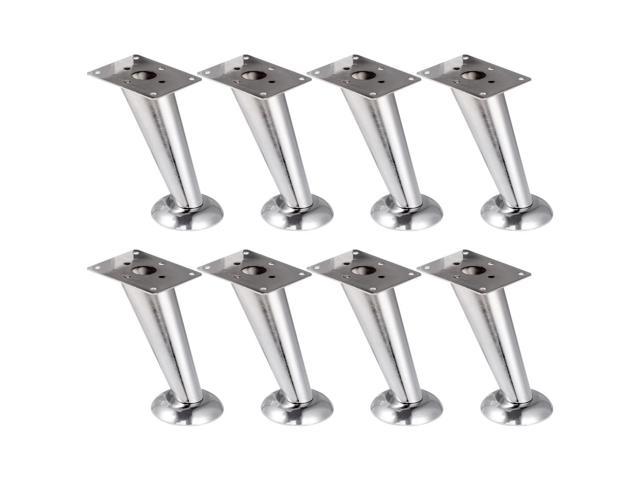 4 5 Inch Bevel Furniture Legs Metal Feet Polishing Surface For Sofa Chair Closet Cabinet Feet Replacement Set Of 8