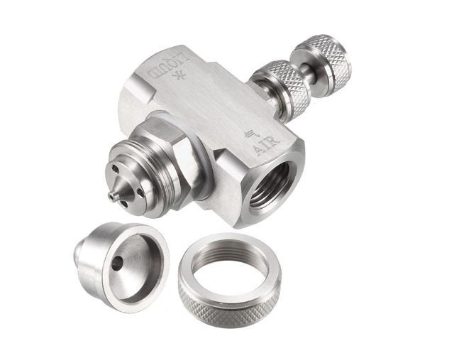 uxcell Full Cone Tip 1/4BSPT Stainless Steel Wide Angle Nozzle 