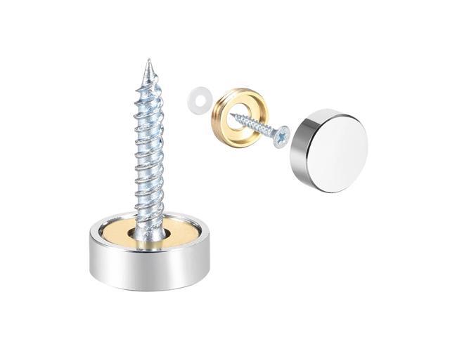 Mirror Screws Decorative Caps Cover Nails Polished Stainless Steel