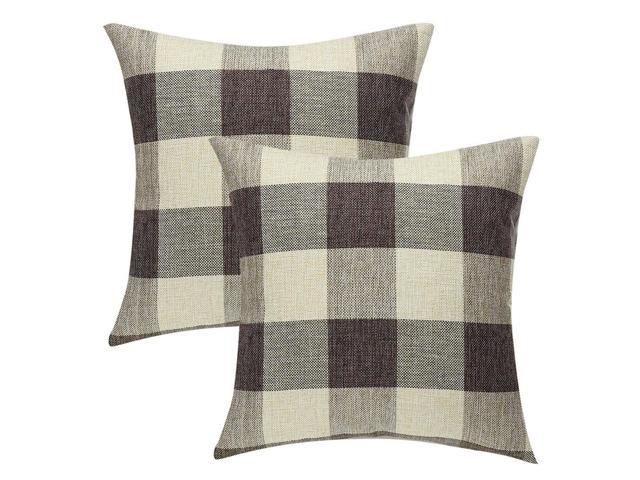 buffalo plaid throw pillow covers