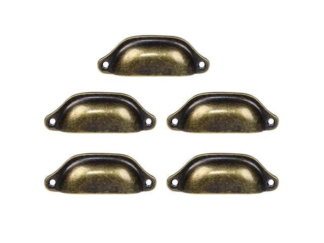 5pcs Bin Cup Pulls Drawer Handle Pull 3 3 Hole Center Vintage