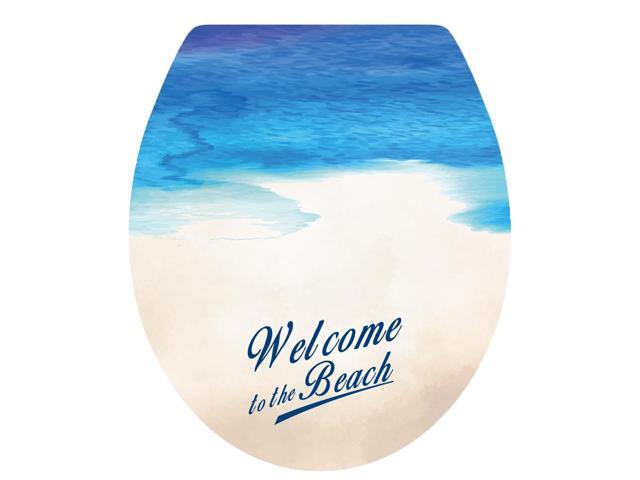 Beach Toilet Wall Sticker Peel And Stick Diy Paper Mural Decals