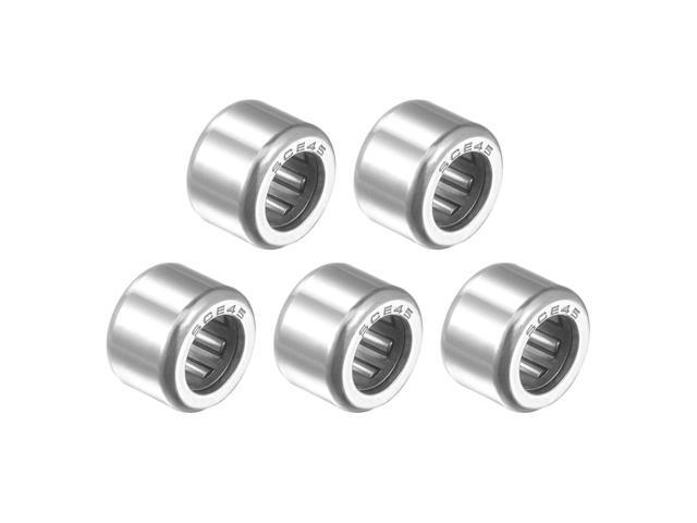 Drawn Cup Open End uxcell SCE45 Needle Roller Bearings 1//4-inch Bore 7//16-inch OD 5//16-inch Width 2500N Static Load 2090N Dynamic Load