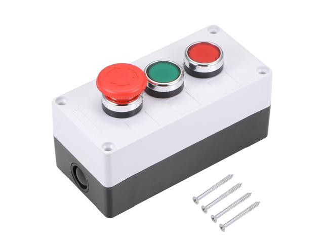 3pcs high Quality 12MM Normally Closed Push Button Switch Emergency Stop Button Switch