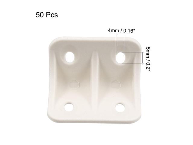 Shelf Cabinet Door 90 Degree Plastic Corner Braces 36x24x24mm