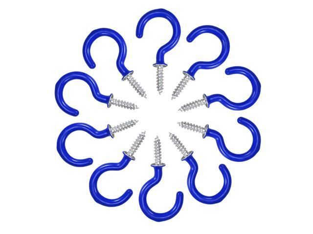 Ceiling Hooks Vinyl Coated Screw In Wall Hooks For Plant Kitchen