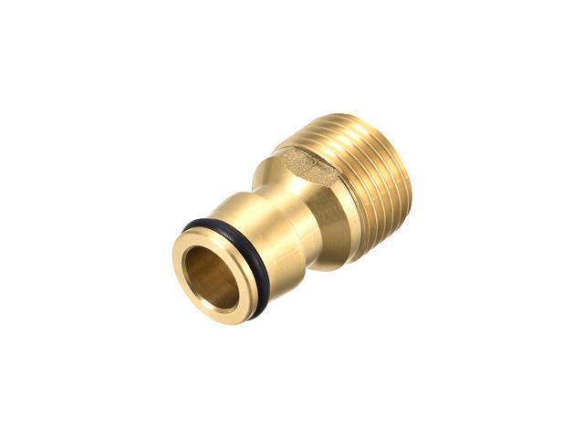 Brass Faucet Tap Quick Connector G1/2 Male Thread Hose Pipe Adapter Fitting 2pcs 