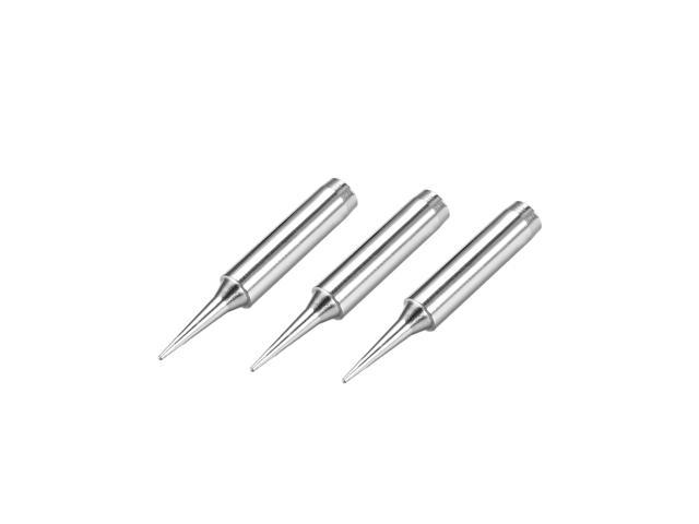 Soldering Iron Tip Replacement 0.7mm Point Dia Solder Tip Silver 500-I 3pcs