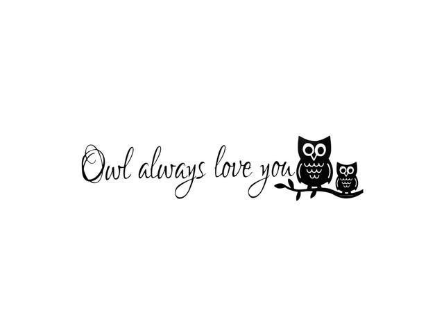 Night Owl Pattern Wall Stickers Removable Art Decal for Bedroom Living Room