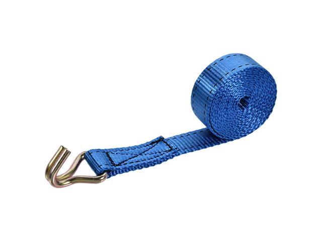 Details about   2Mx25mm Ratchet Tie Down Strap Cargo Lashing Up to 800kg Double J Hook Blue 