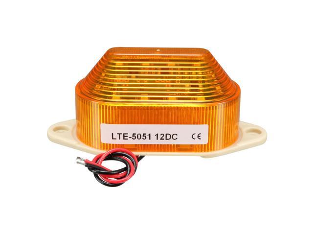 LED Warnlicht Birne Blinkende Signalturm Lampe DC 12V 2W LTE-5051 Gelb 