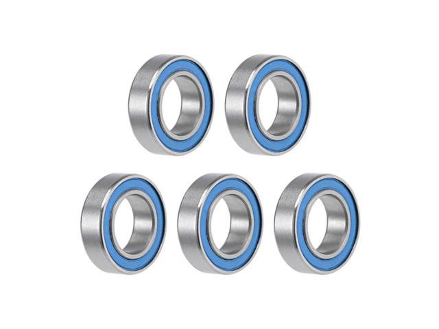 uxcell MR148-2RS Deep Groove Ball Bearings 8mm Inner Dia 14mm OD 4mm Bore Double Sealed Chrome Steel Blue Seal Z2 10pcs 