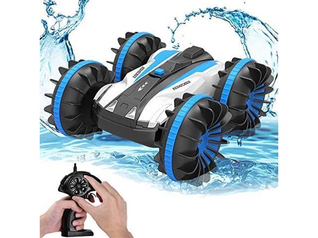 Kiaitre RC Car Remote Control Car, 4WD Stunt Car Rechargeable Double Sided 360° Flips Rotating Toy Gift Present for Kids Ages 4+, Indoor, Outdoor