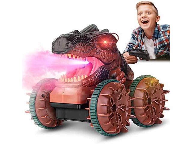 RC Stunt Car Toy Gift, 4WD Remote Control Car with 2 Sided 360 Rotating Rc Car for Kids Girls Boys Age 6 7 8 12, Green