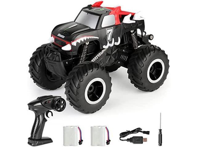 Kids Remote Control Car for Boys 4-7 & Age 8-12, Indoor & Outdoor RC Stunt Car Toys, Double-Sided Flip & 360° Rotating RC Cars, 4WD 2.4Ghz RC Car with Headlights, 2 Rechargeable Batteries, Red