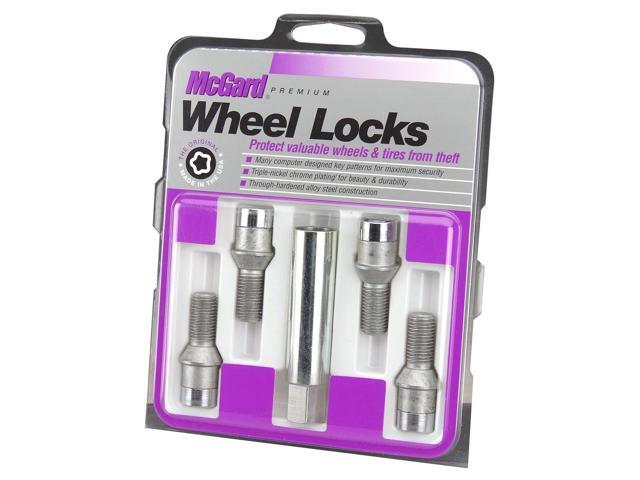 McGard 27200 Chrome Tuner Bolt Style Cone Seat Wheel Lock Set (M14 x 1. ...