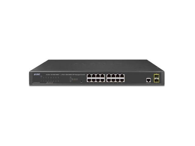 Planet GS-4210-16T2S 16-Port Layer 2 Managed Gigabit Ethernet Switch W ...