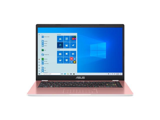 ASUS E410 Intel Celeron N4020 4GB 128GB eMMC 14-inch HD LED Win 10 Laptop (Pink)
