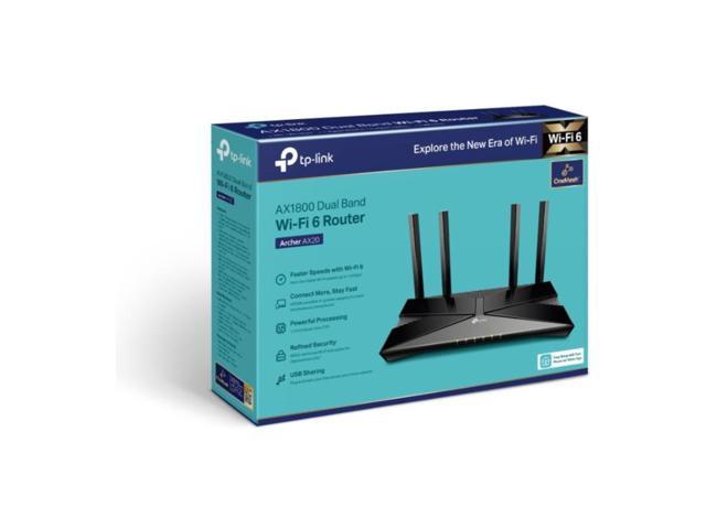 Refurbished: TP-Link Archer AX20 AX1800 Smart Dual-Band Wi-Fi 6