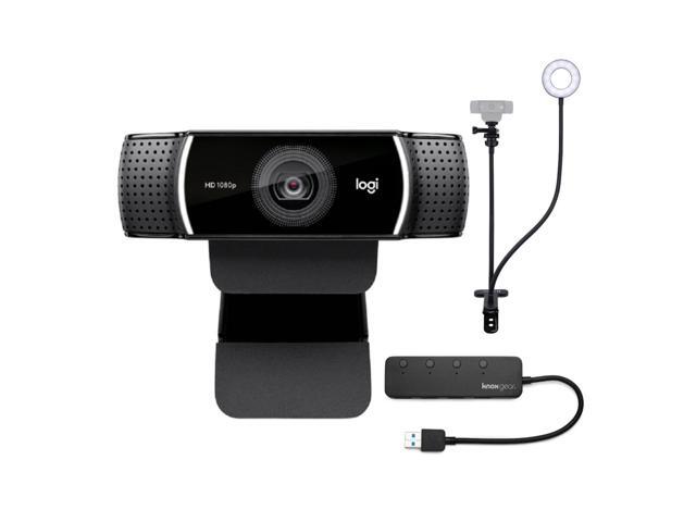 Logitech C922 Pro Stream 1080p Webcam with Stand and 4-Port USB Hub