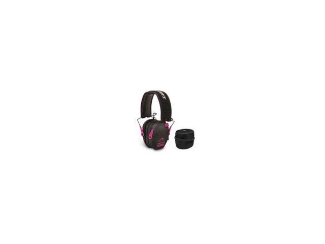 Walkers Game Ear Razor Muffs Black And Pink With Protective Case 8328