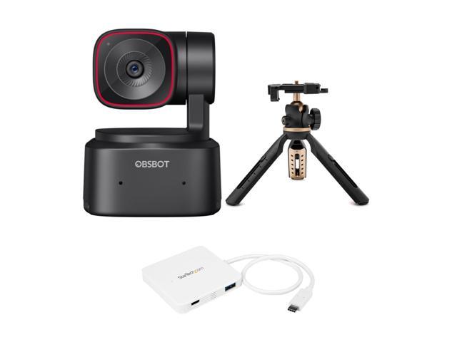 ROCWARE RC16 4K USB AI Webcam with UHD CMOS Image Sensor, 8x Digital Zoom, Humanoid Tracking, and Auto Framing for Small to Medium-Sized Meeting Rooms