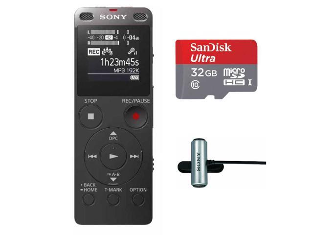 Injectie Actie maniac Sony ICD-UX560 Digital Voice Recorder w/ 32GB microSD Card & CMCS3 Clip Mic  - Newegg.com