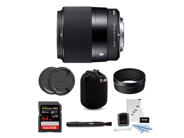 Sigma 30mm F 1 4 Dc Dn Contemporary Prime Lens For Sony E Mount 64gb Bundle Newegg Com