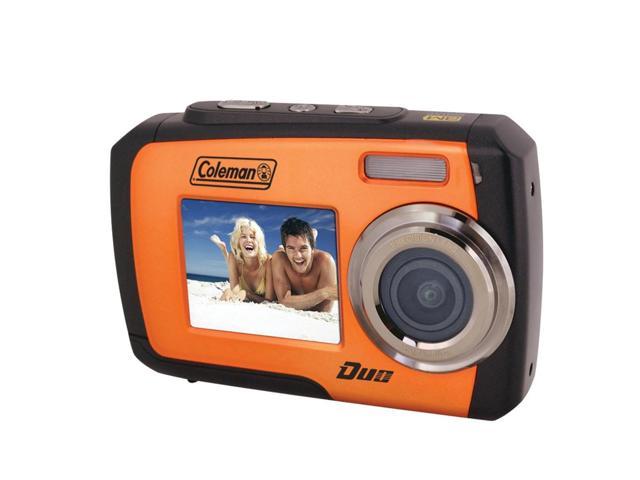COLEMAN 2V7WP-O 14.0 Megapixel Duo Underwater Dual Screen Digital Camera (Orange