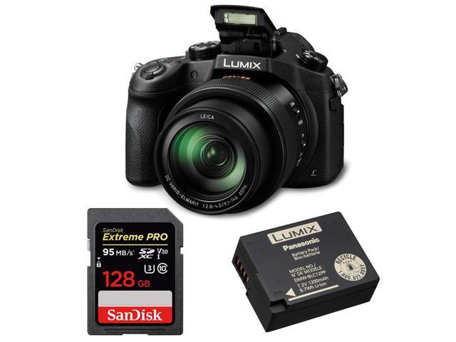 Panasonic Lumix Fz1000 4k Point And Shoot Camera Panasonic Dmw Blc12 128gb Newegg Com