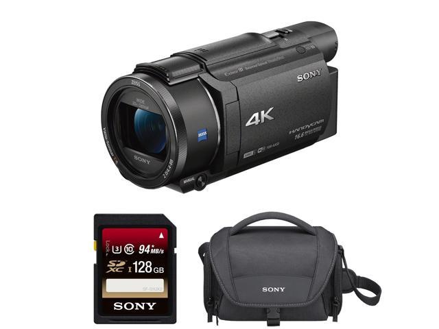 Sony FDRAX53/B 4K HD Video Recording Camcorder (Black) Bundle