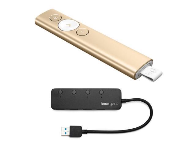 Logitech Spotlight Remote (Gold) 4 Port USB 3.0 Hub - Newegg.com