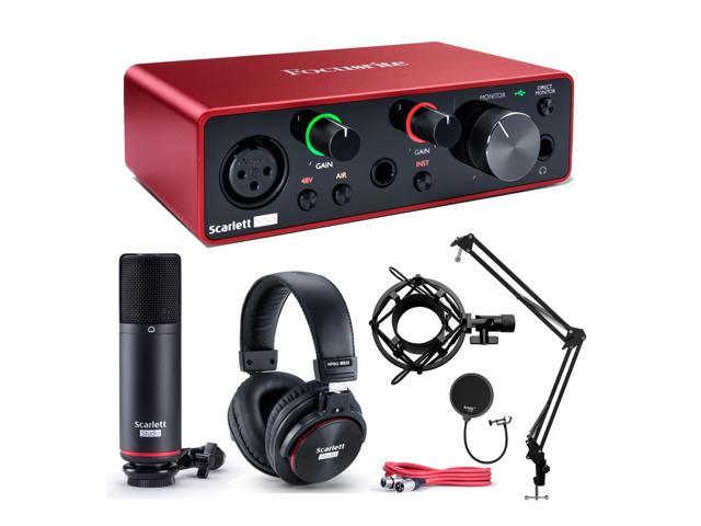 Focusrite Scarlett Solo Studio 3rd Gen USB Audio Interface and Recording  Bundle - Newegg.com