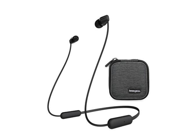 Sony Wi C0 Wireless Bluetooth In Ear Headphones Black With Earphone Case Newegg Com