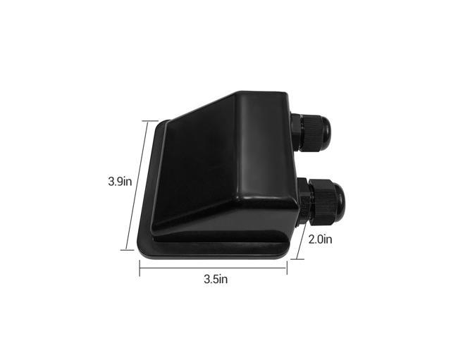 Renogy Solar Double Cable Entry Gland Housing Mount Cable Entry Housing Mount for RV, Boats, Caravans, Marine