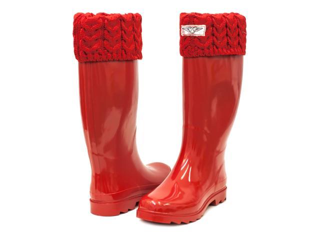 Download Ladies' Mock-Sock Rain Boots (Rubber Wellies) - Newegg.com