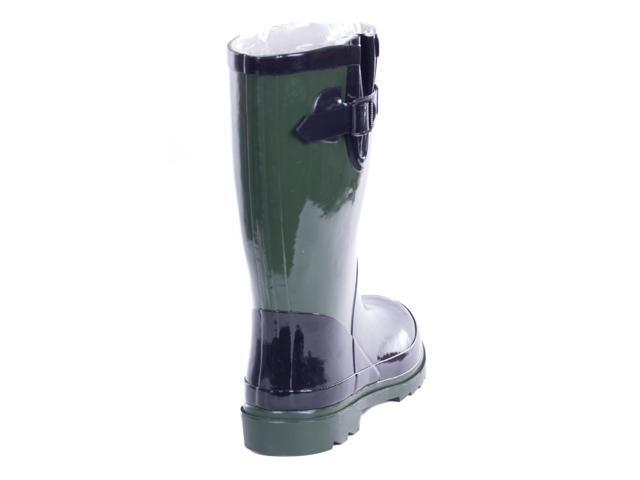 army green rain boots
