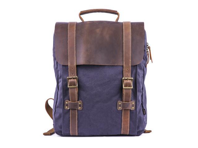 purple canvas backpack