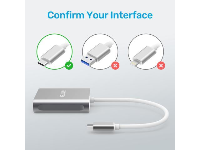 UNITEK Thunderbolt 3 USB-C to USB 3.0 USB 2.0 Hub TF SD Card Reader Dock Adapter 