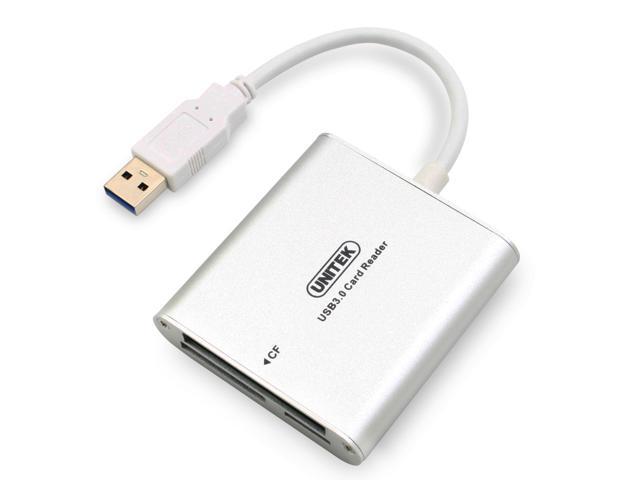 UNITEK Superspeed Aluminum USB 3.0 Multi-in-1 Card Reader for CF/SD/TF Micro SD/SD/MD/MMC/SDHC/SDXC for MacBook Pro Air, iMac, Mac Mini, Microsoft Surface Pro, Lenovo Yoga PC