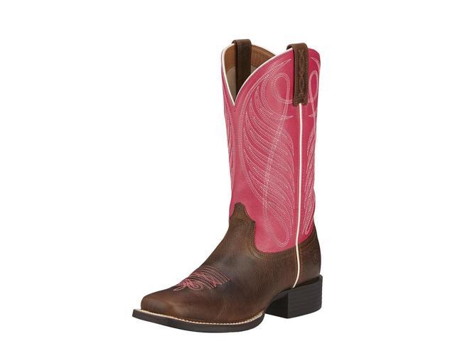 round up wide square toe western boot