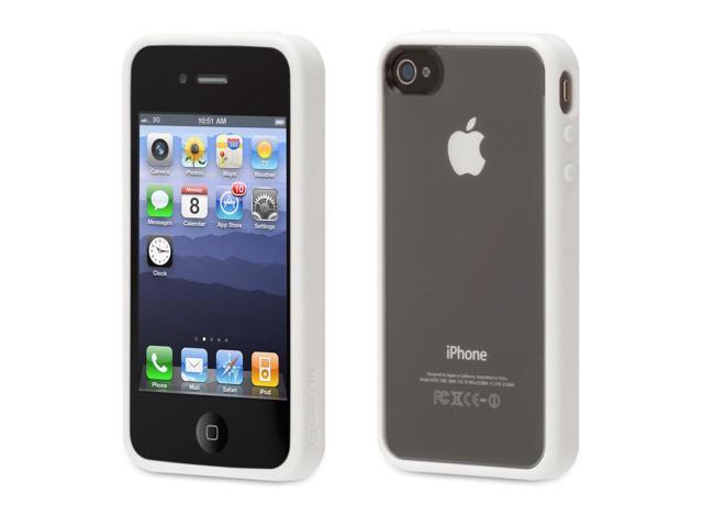 Griffin Reveal Clear Protective Case with White Trim for iPhone 4/4s   Ultra-thin protective case for iPhone 4/4s