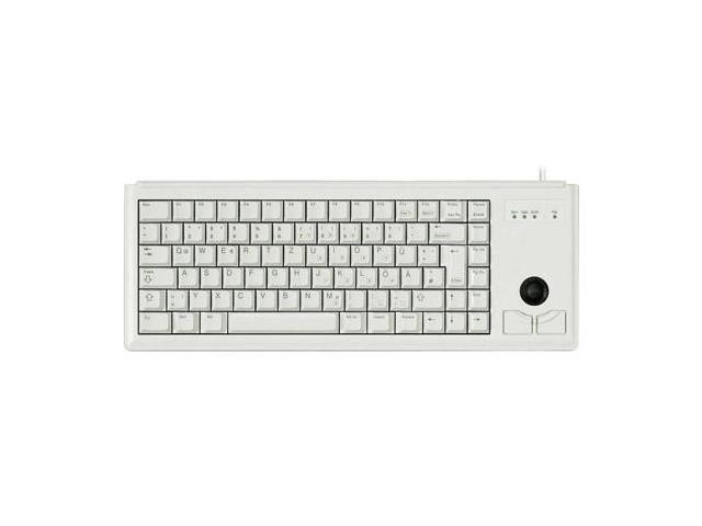 Gray 83 Key Compact PS/2 Keyboard with Trackball