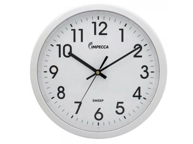 12 Inch Quiet Movement Wall Clock White Newegg Com