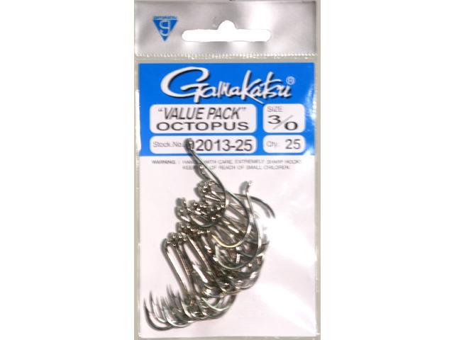 Gamakatsu Octopus Size 3/0 Nickel 02013 25 Hooks for sale online 