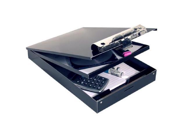 SAUNDERS 21117 8-1/2" x 11" Portable Storage Clipboard 1-1/2", Black